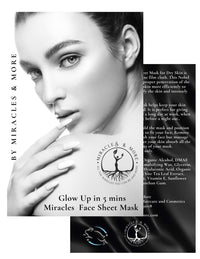 Thumbnail for Glow Up in 5 mins Face Sheet MaskMiracles & MoreMiracles & More