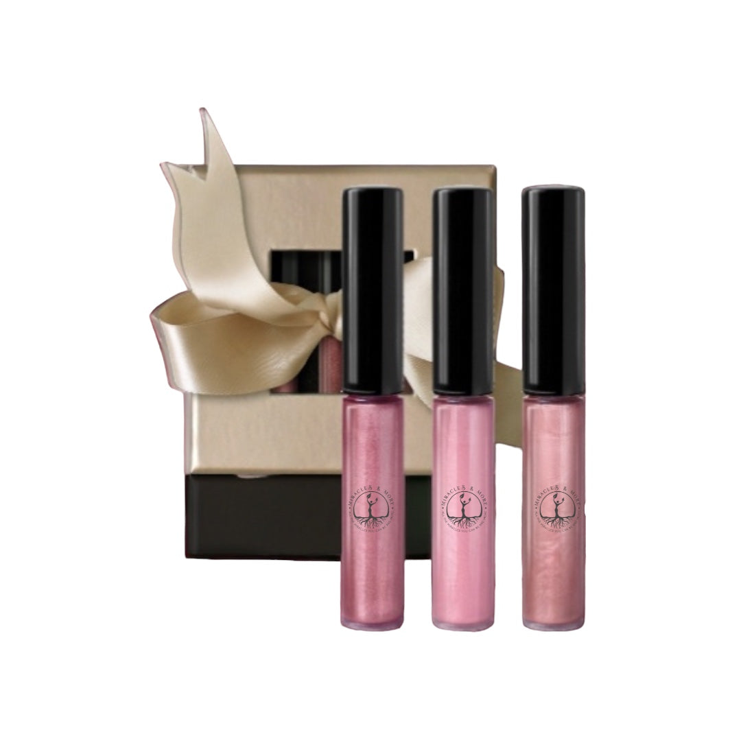 RADIANT IN PINK- Mini Lip gloss Gift Set