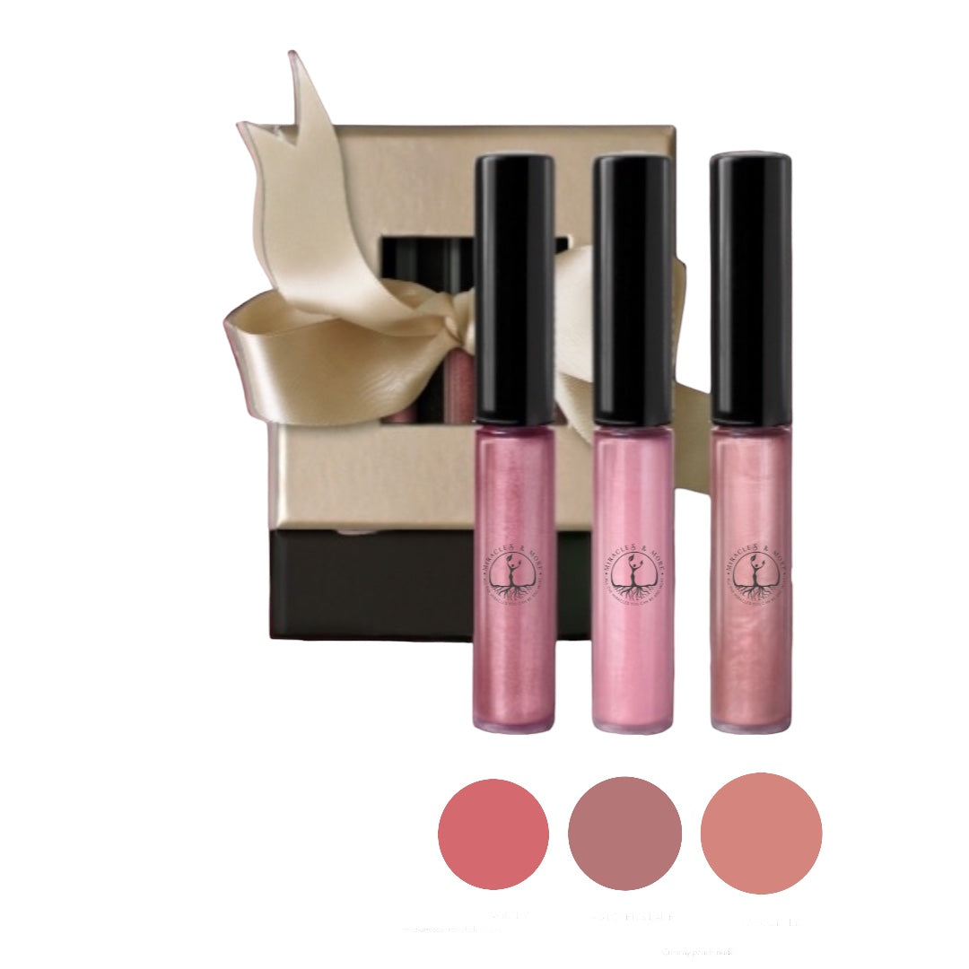 RADIANT IN PINK- Mini Lip gloss Gift Set