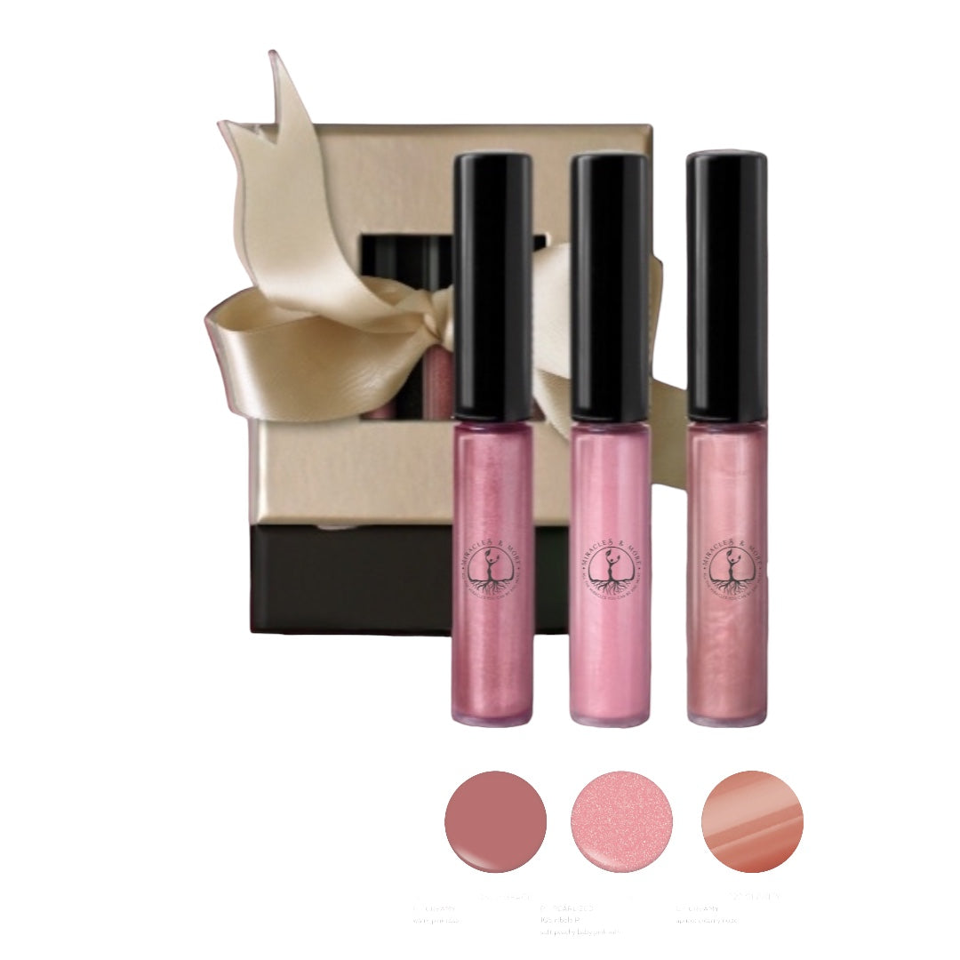 RADIANT IN PINK- Mini Lip gloss Gift Set