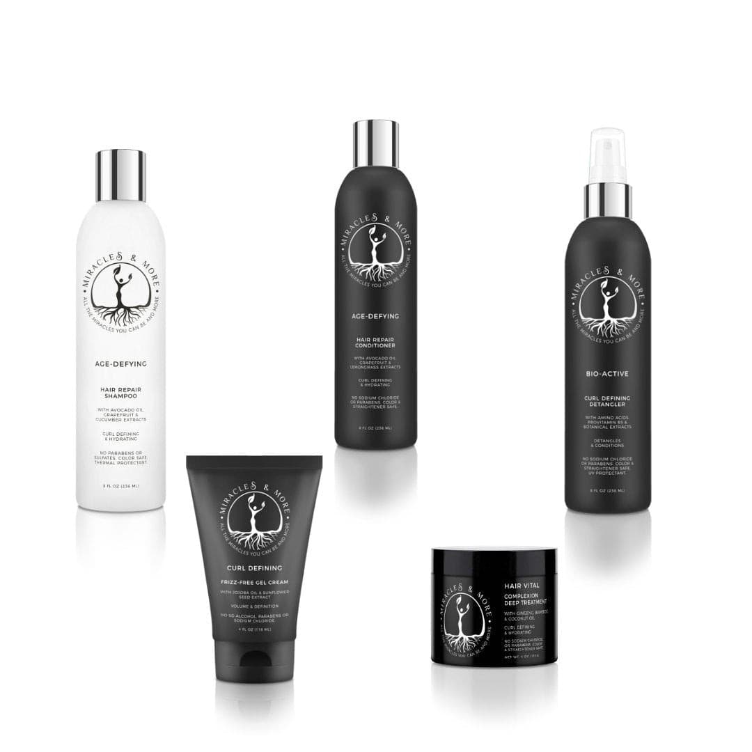 Curl Defining Hair Repair Bundle of 5Miracles & MoreMiracles & More